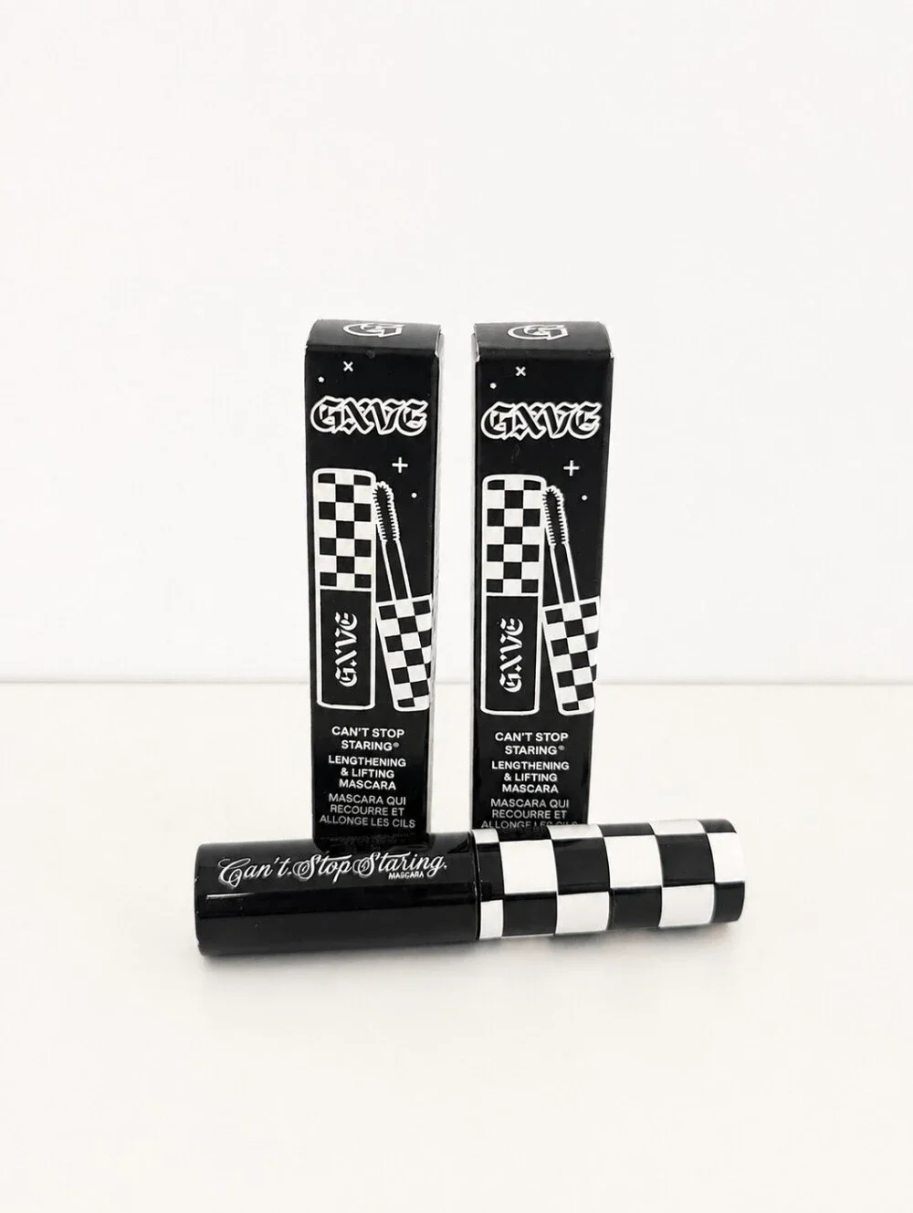 Bundle of 2 Gxve Can't Stop Staring Lengthening & Lifting Mascara 5ml Travel